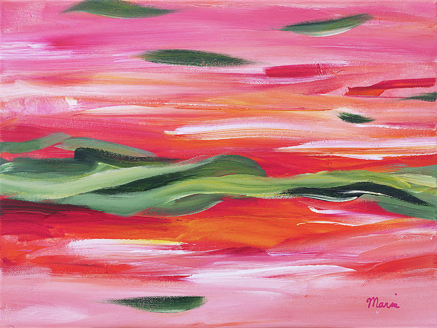 Pink Sea Digital Art by Maria Meester