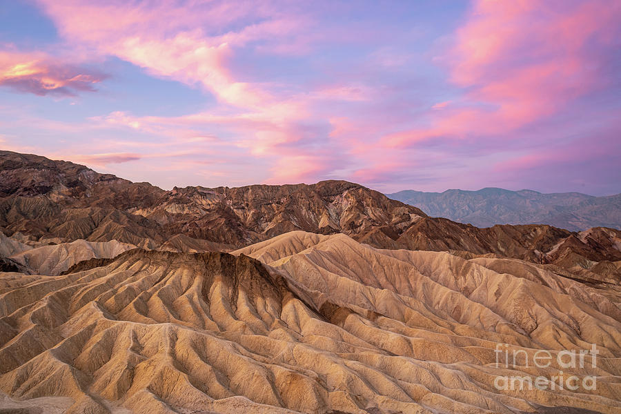 Pink Skies over Death Valley Photograph by Brian Kamprath