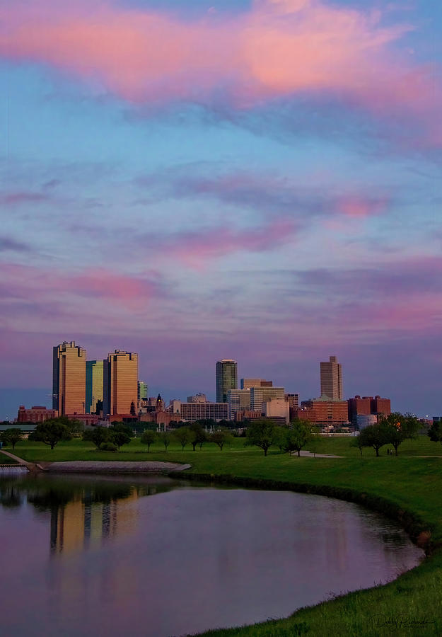 Pink Skies over Fort Worth Photograph by Debby Richards