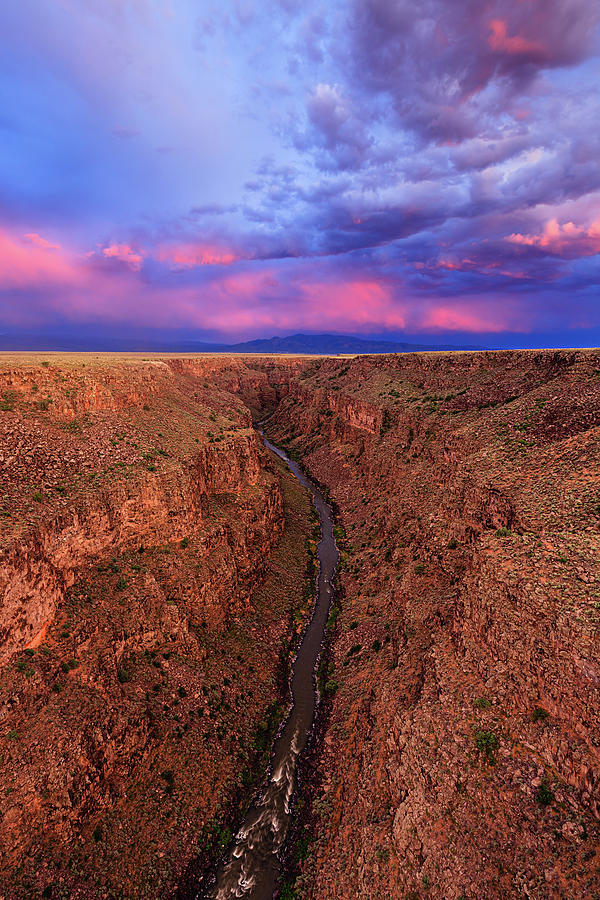 Pink Skies Sunset Rio Grande Gorge Photograph By Brian Vandenzen