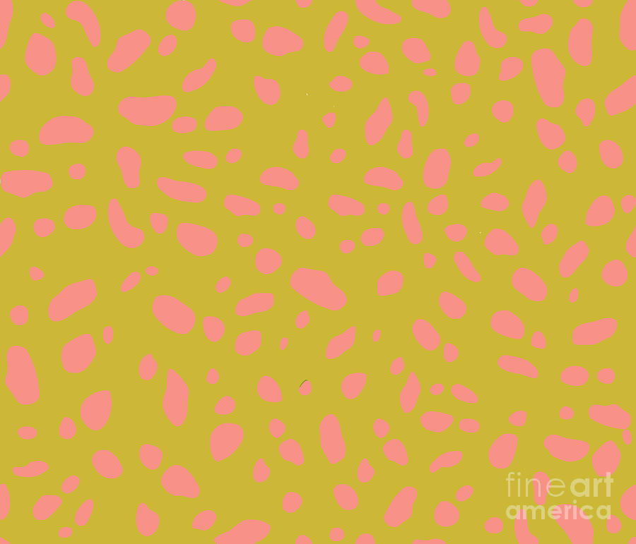 Pink Spots on Honey Mustard Digital Art by Patricia Awapara