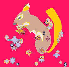 Squirrel Digital Art - Pink Squirrel by Leslie Byrne