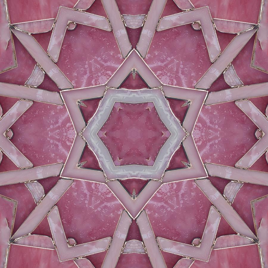Pink Star kaleidoscope Photograph by Minnie Gallman