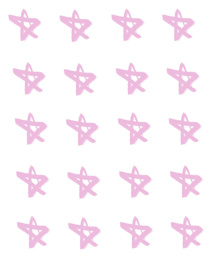 Pink Stars Digital Art by Ashley Rice