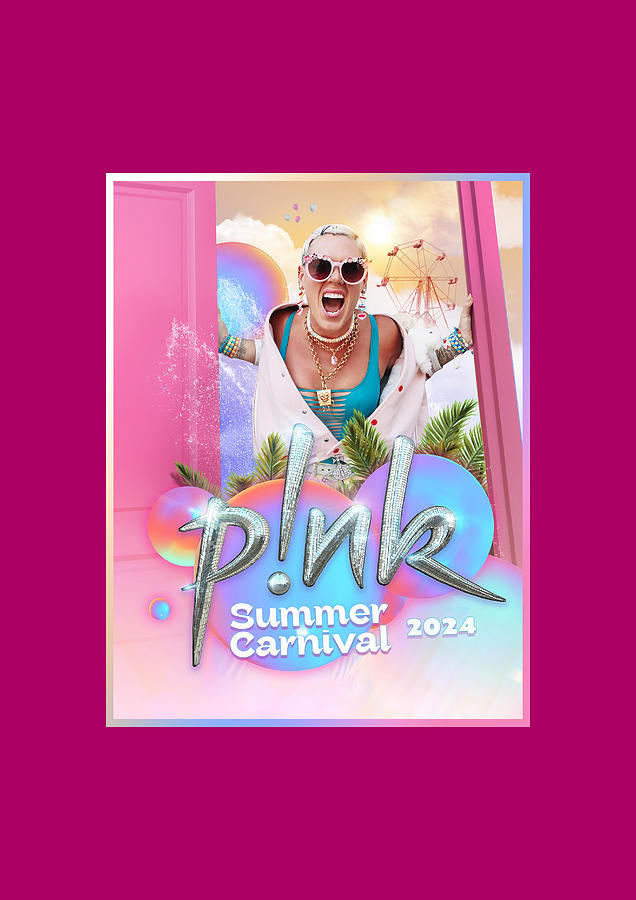 Pink Summer Carnival Australia Tour 2024 Sk78 Digital Art by Sarah