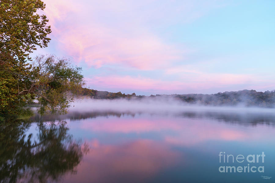 Pink Sunrise Over Lake Springfield Photograph by Jennifer White