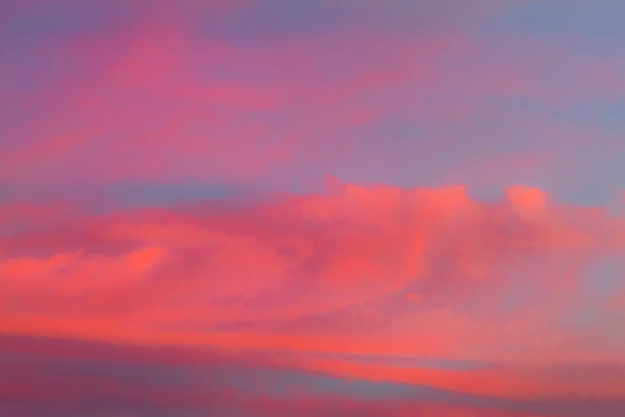 Pink Sunset Clouds Photograph by Bonnie Follett
