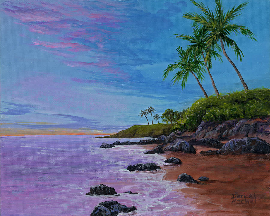 Pink Sunset Painting by Darice Machel McGuire