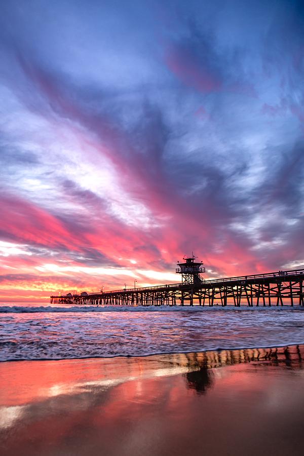 Pink Sunset Photograph by John Scott - Fine Art America