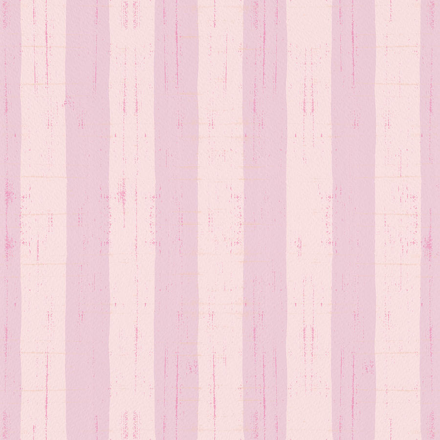 Pink Textured Stripes Pattern - Art by Jen Montgomery Painting by Jen Montgomery
