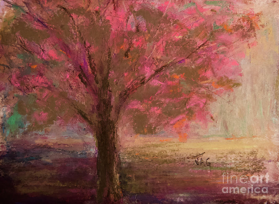Pink Tree.raw Painting by Joyce Guariglia