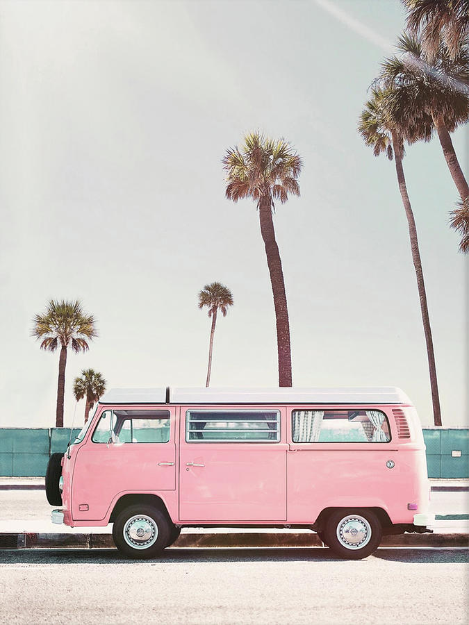 Pink Van Digital Art by Elija Powers - Fine Art America