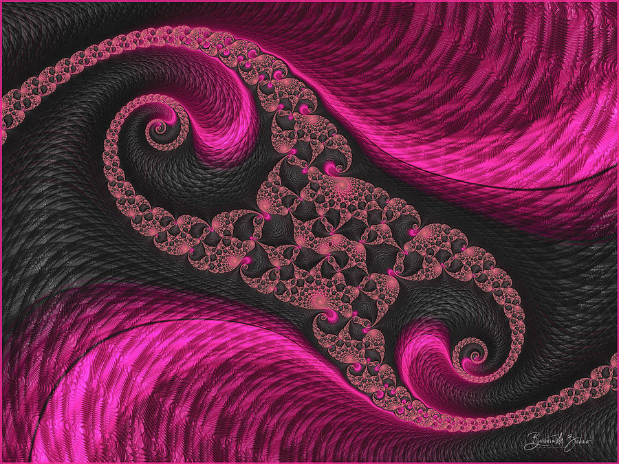 Pink Waves - Abstract  Photograph by Barbara Zahno