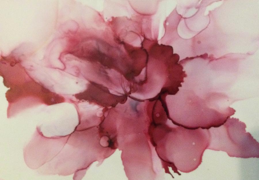 Pink wisps Painting by Lael Rutherford