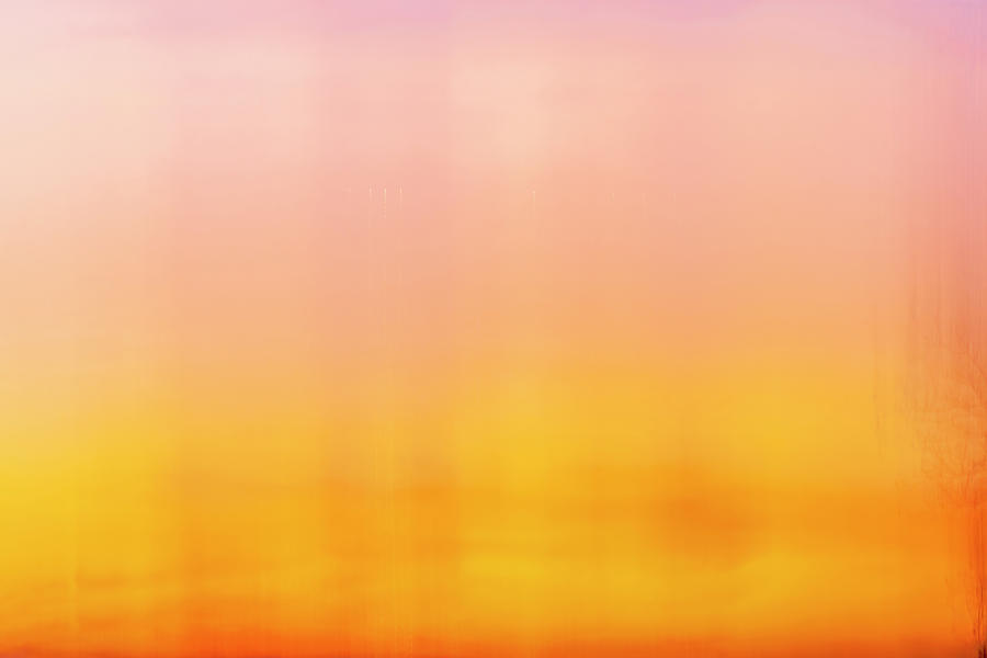Pink, Yellow And Orange Sunset Abstract Photograph