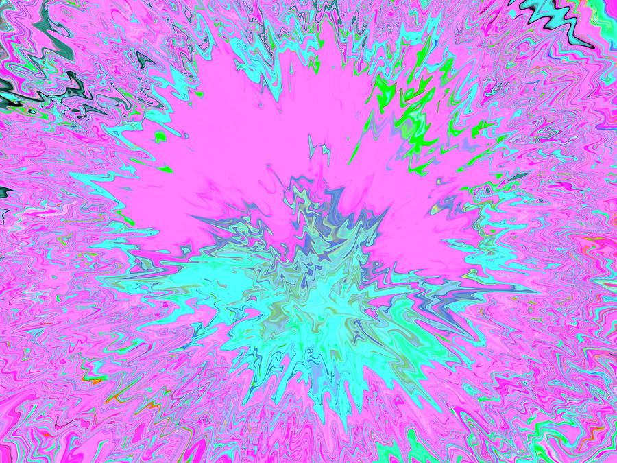 Pinkful outburst  Digital Art by Brandon Marshall