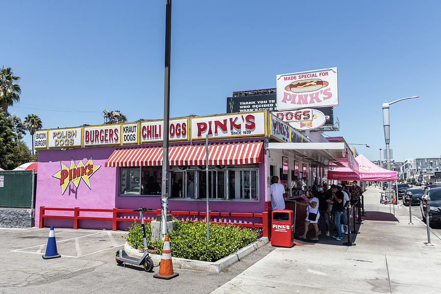 Pink's HotDog Stand LA Photograph by John McGraw - Fine Art America