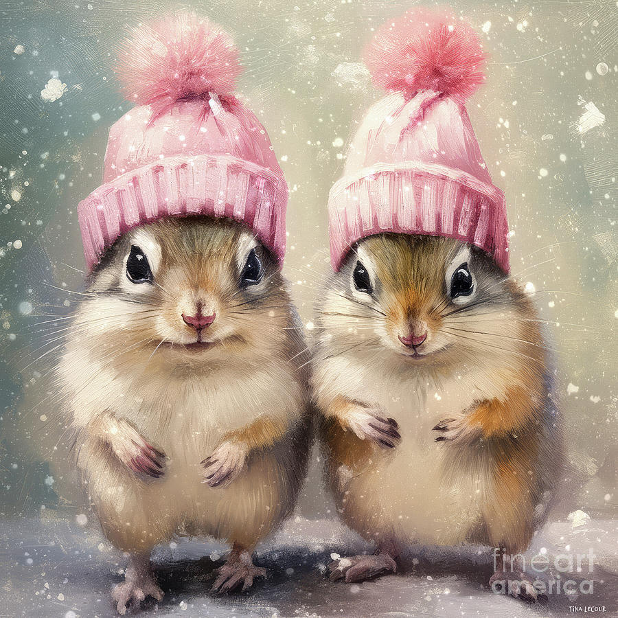 Pinky And Pixie Painting by Tina LeCour