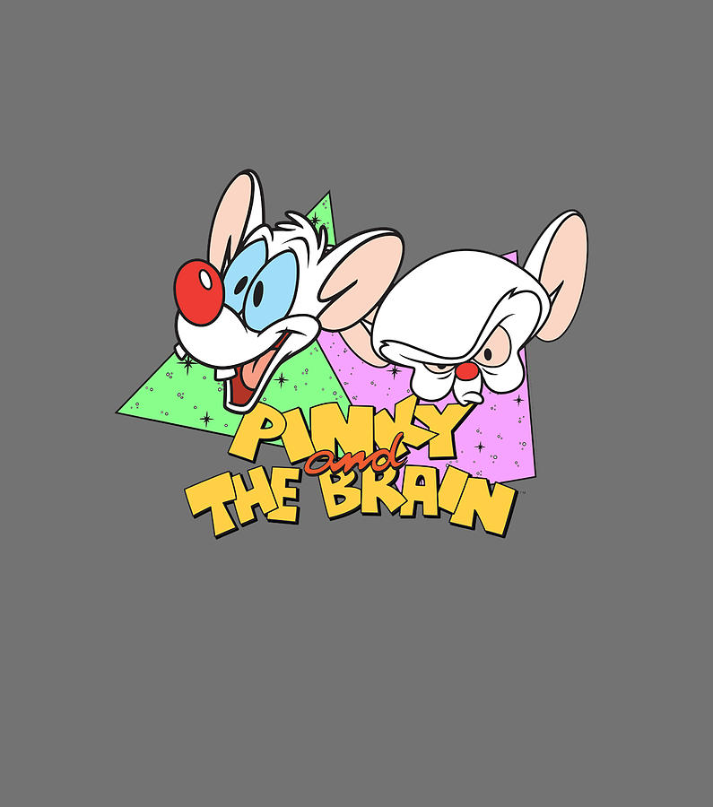 Pinky And The Brain Retro Digital Art by Quynh Vo
