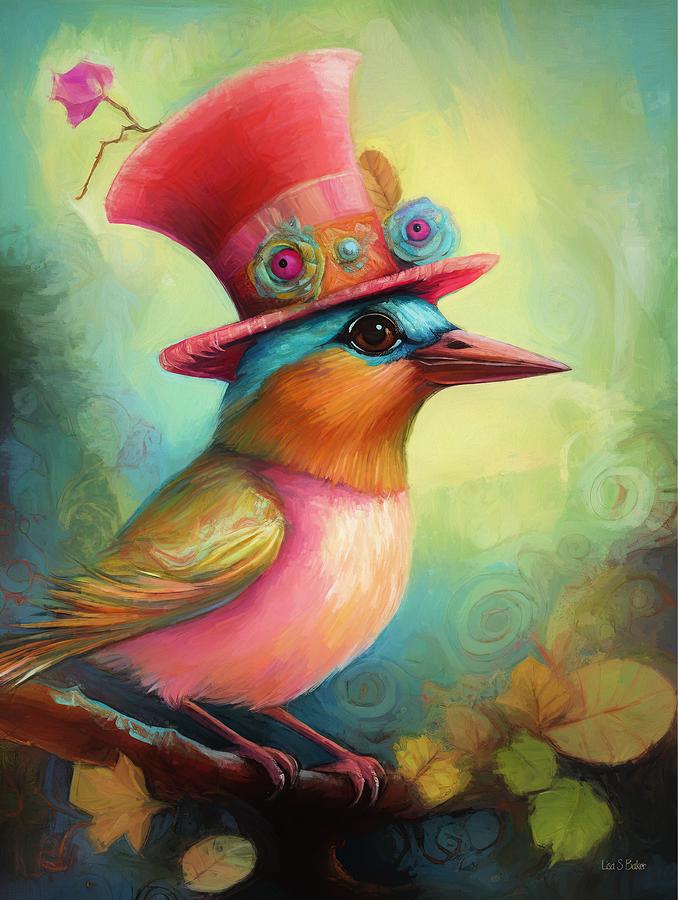 Pinky Tinky Birdie Digital Art by Lisa S Baker
