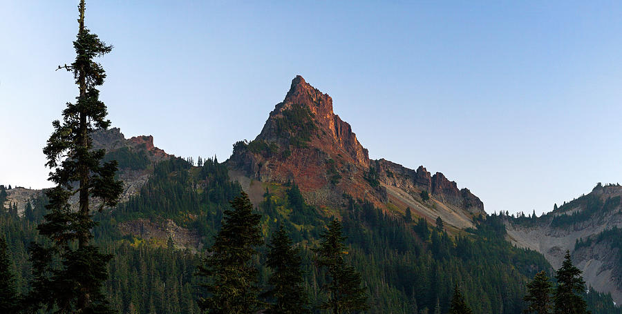Pinnacle Peak in the Tatoosh Range Photograph by Michael Russell