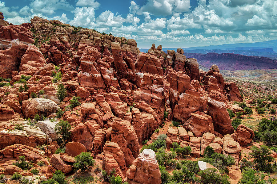 Pinnacles of the Fiery Furnace Photograph by Anthony Sacco