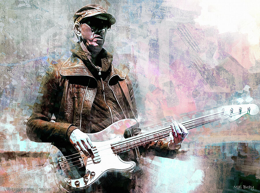 Pino Palladino Mixed Media by Mal Bray - Fine Art America