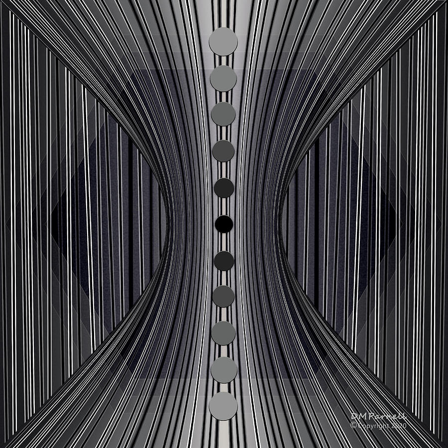 Abstract Digital Art - Pinstripe Graphica by Diane Parnell