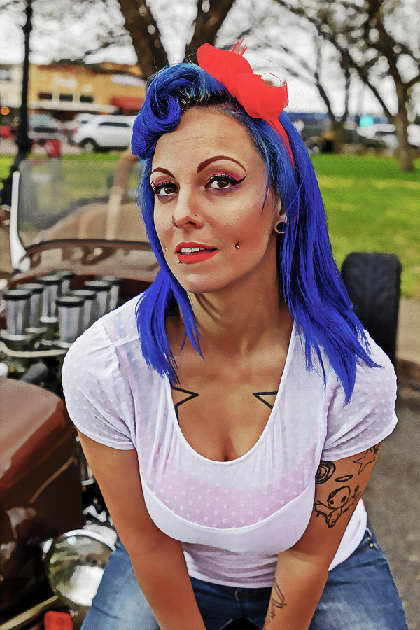 Pinup and Hot Rods #14 Photograph by Steve Templeton