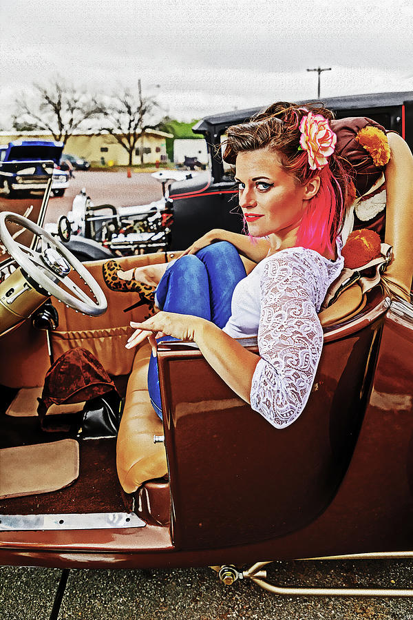 Pinup and Hot Rods #17 Photograph by Steve Templeton