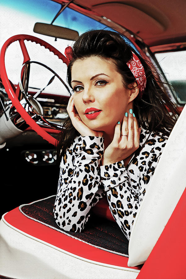 Pinup and Hot Rods #2 Photograph by Steve Templeton