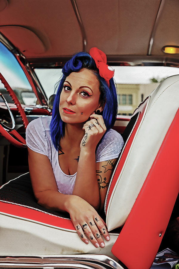 Pinup and Hot Rods #4 Photograph by Steve Templeton