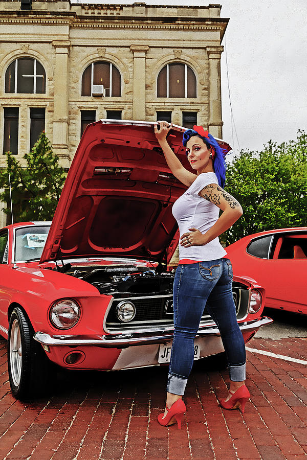 Pinup and Hot Rods #5 Photograph by Steve Templeton