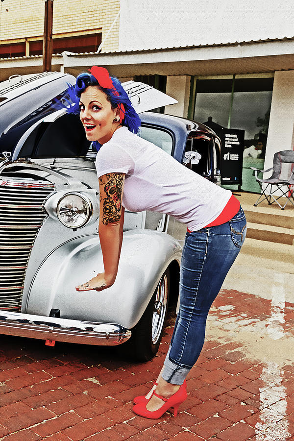 Pinup and Hot Rods #8 Photograph by Steve Templeton