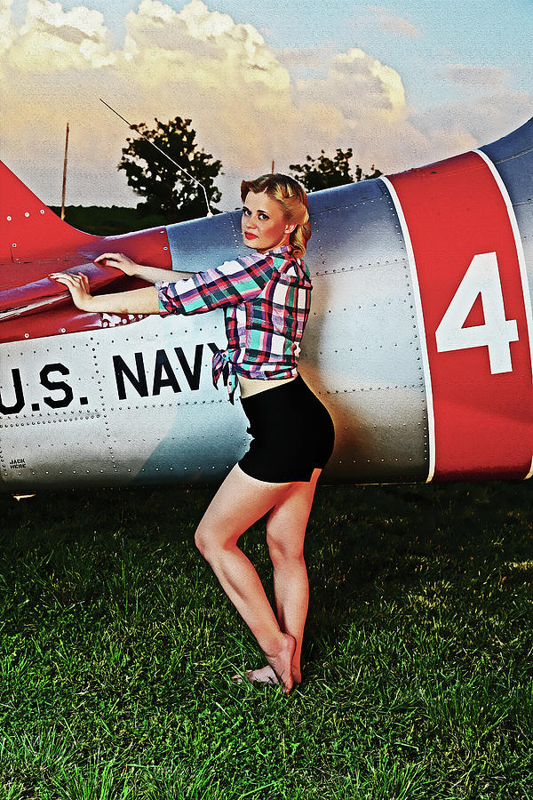 Pinup and Planes #7 Photograph by Steve Templeton