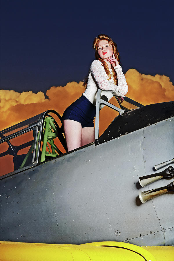 Pinup and Planes #8 Photograph by Steve Templeton