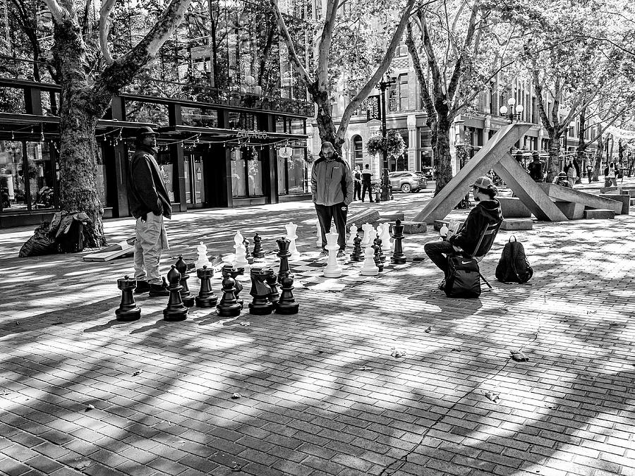Pioneer Square Chess Photograph by Frank Winters