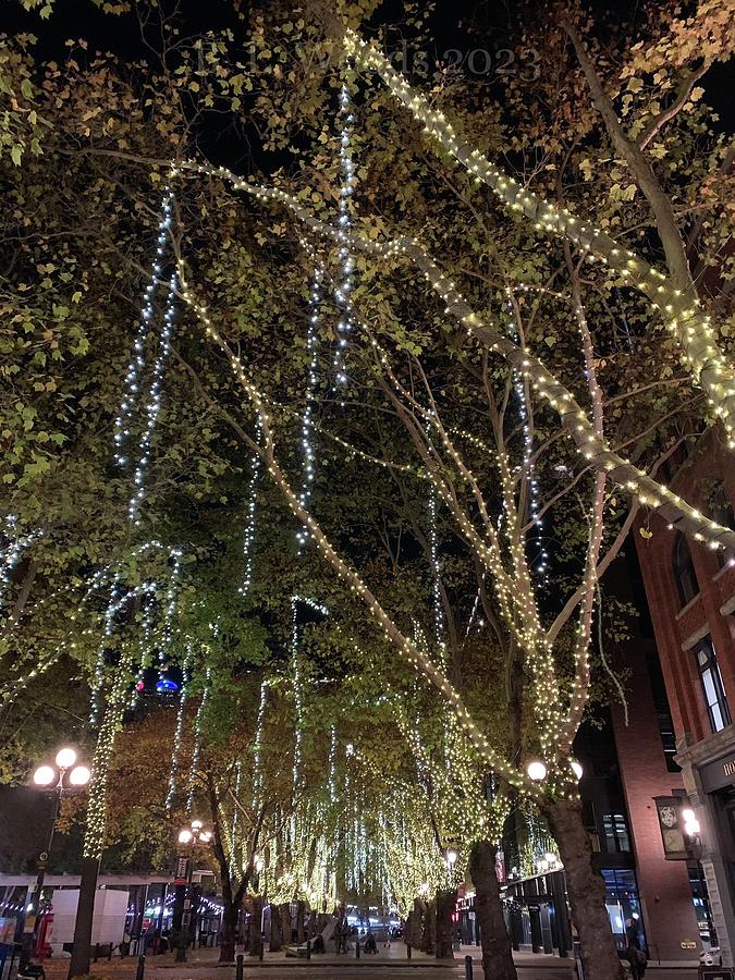 Pioneer Square Tinsel Mixed Media by Brenna Woods