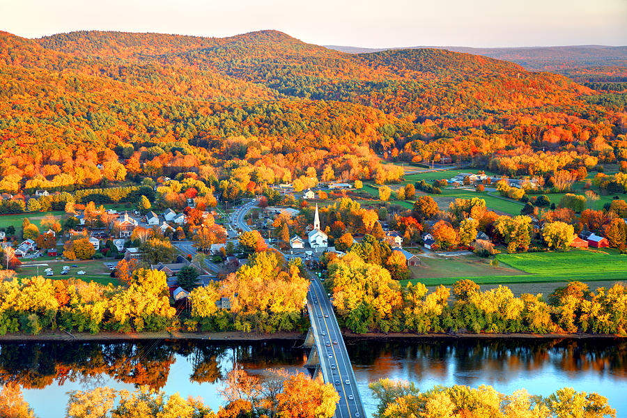 Pioneer Valley in Autumn Photograph by DenisTangneyJr