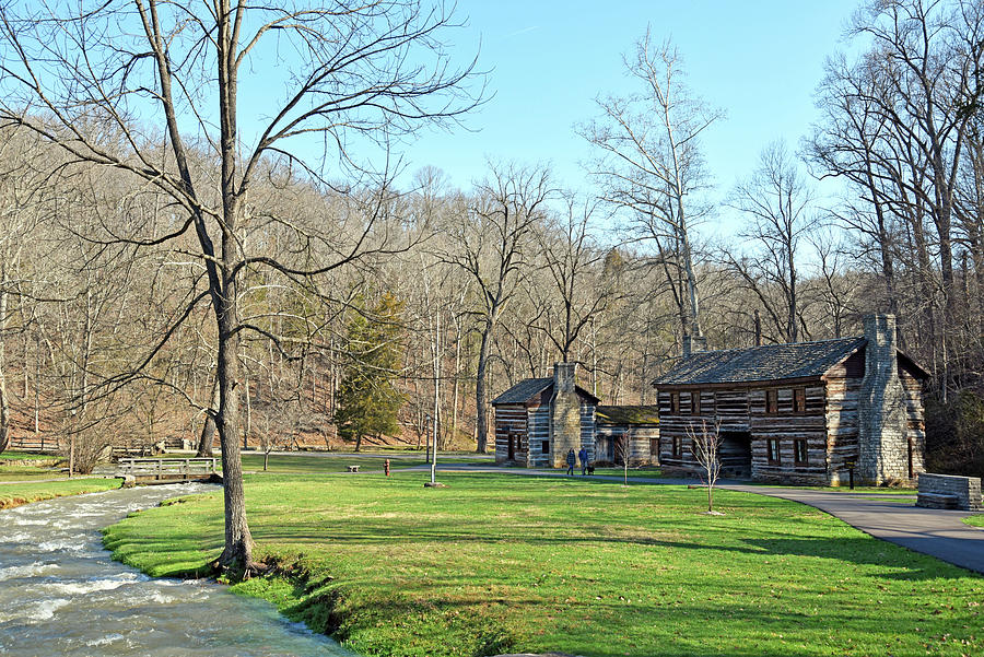 Pioneer Village At Spring Mill State Park Photograph by Robert Tubesing ...