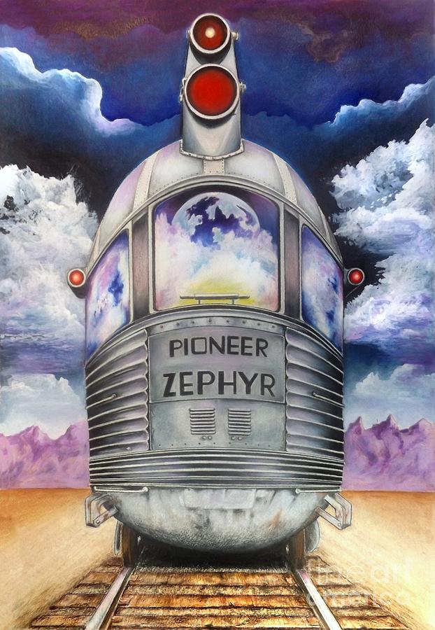 Pioneer Zephyr Mixed Media by David Neace