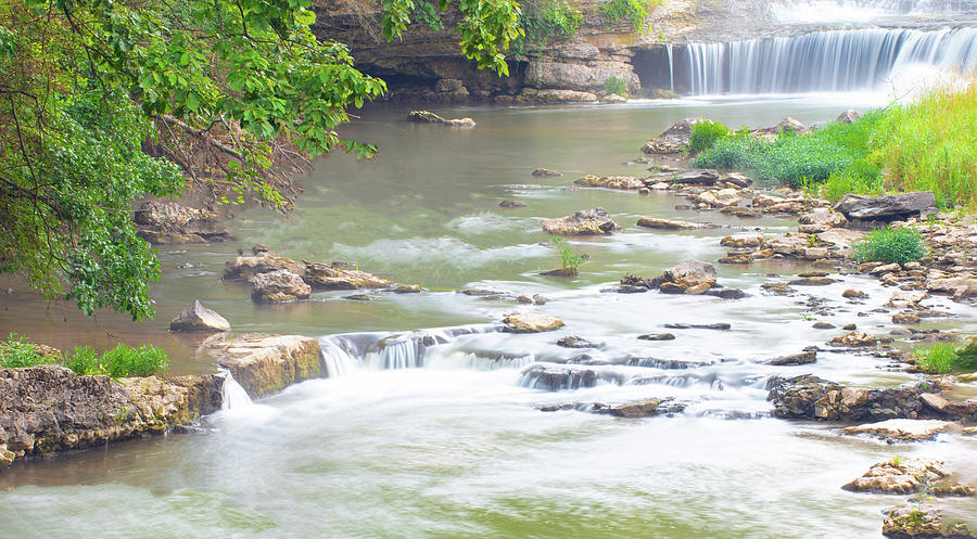 Pipe Creek FallsCass County, Indiana Photograph by William Reagan