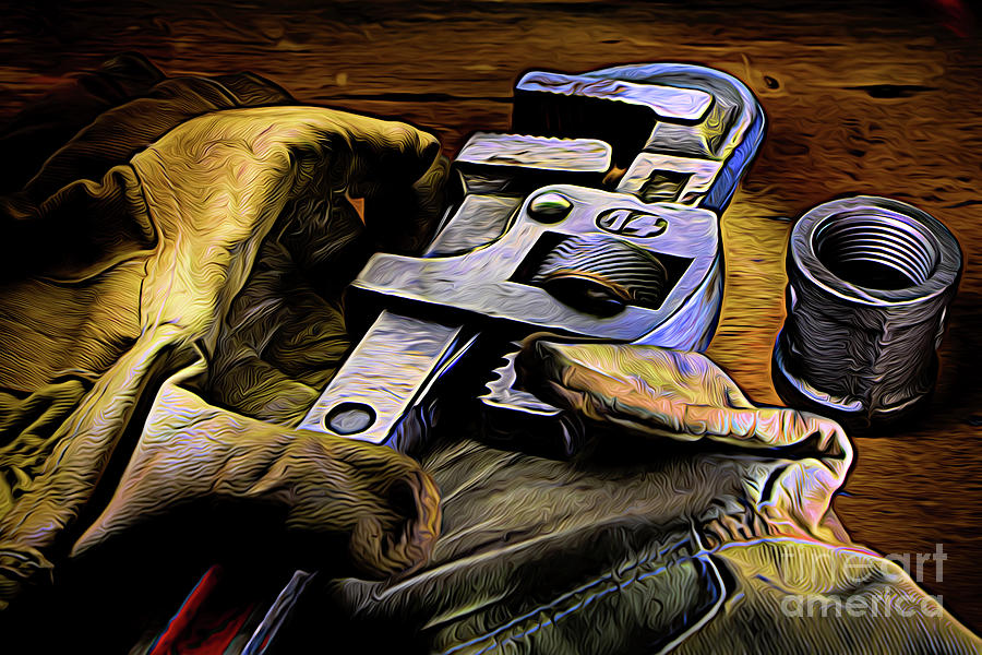 Pipe Wrench 14 - Stylized Photograph