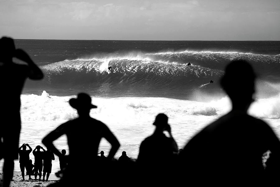 Pipeline Silhouettes bw Photograph by Sean Davey