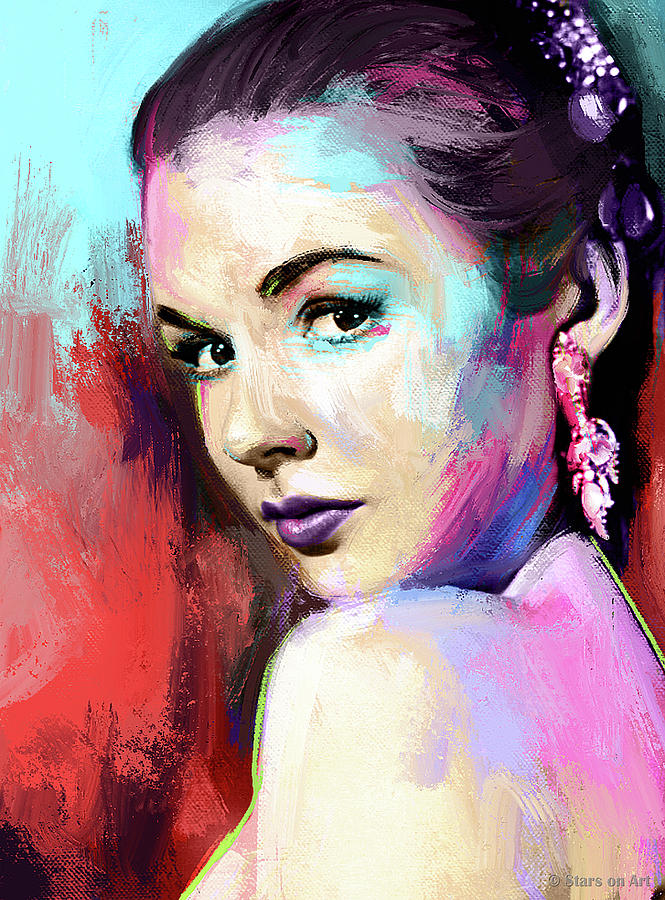Piper Laurie painting by Stars on Art Piper Laurie painting by Stars on Art