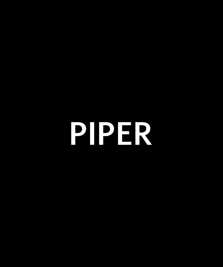 Piper Name Text Tag Word Background Colors W Digital Art by Queso Espinosa