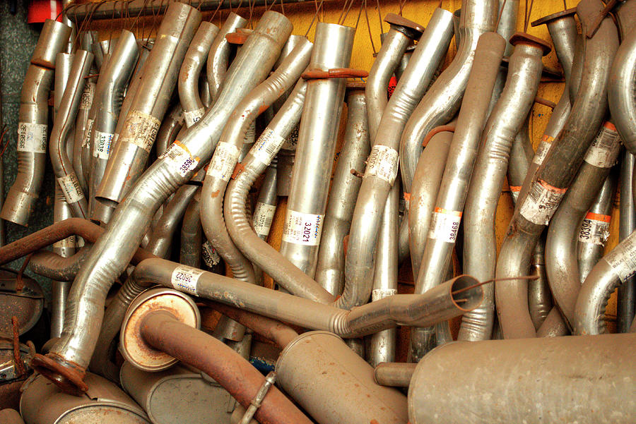 Pipes and Mufflers Photograph by Deborah Smolinske