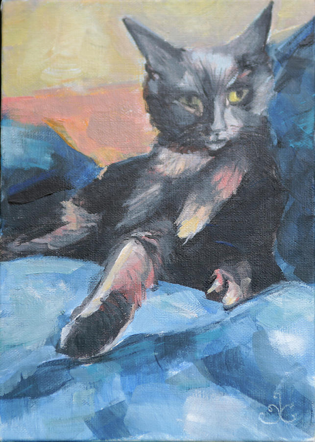 Pippa in the Sun II Painting by Trina Teele