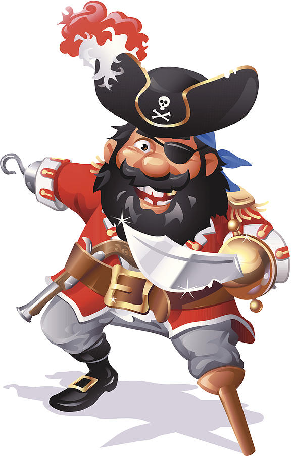 Pirate Captain Blackbeard Drawing by Kbeis