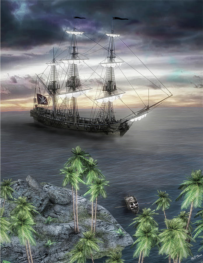 Pirate Cove Digital Art by Michael Cleere